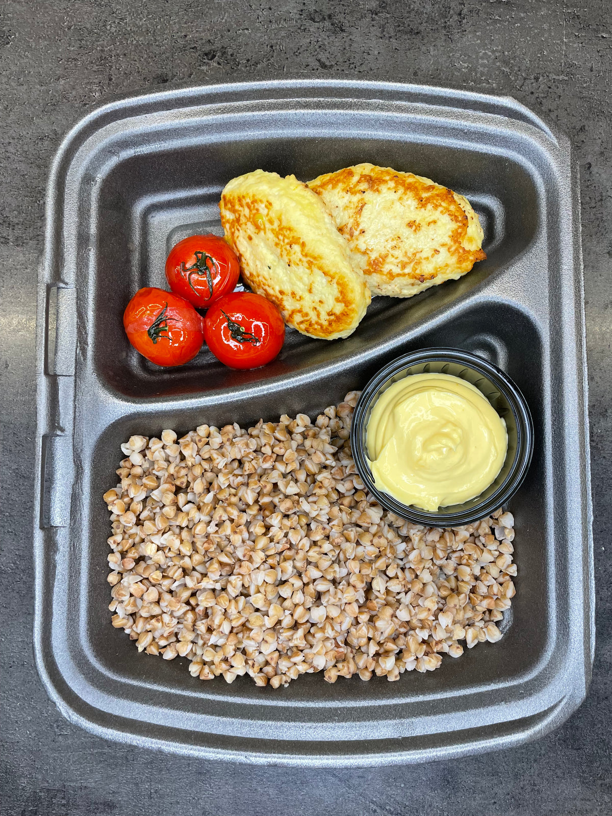 Lunch  Chicken cutlets by the lean ground