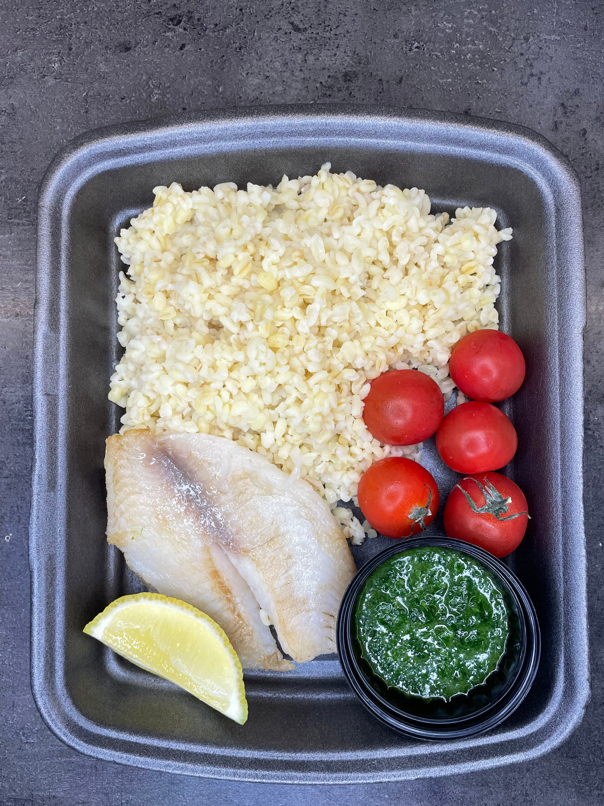 Lunch / Tilapia on the skillet with Bulgur